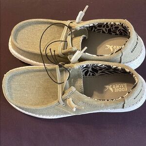 Eddie Bauer Grey Canvas Loafers